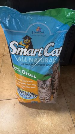 Smart cat all natural light weighted litter/100% grass