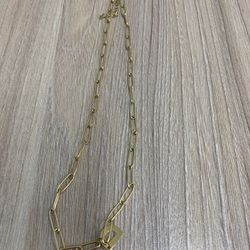 18k Gold Over Brass 16 Inch Chain With 2 Inch Extender Necklace 