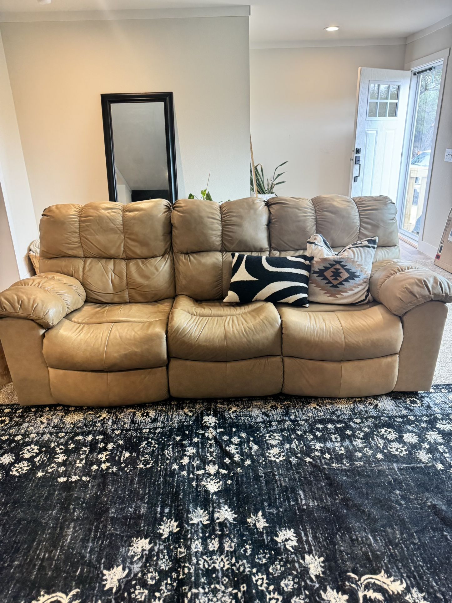 Leather Reclining Couch