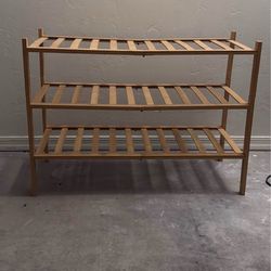 Bamboo Shoe Rack
