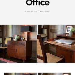Crate & Barrel compact desk