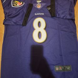 NFL Baltimore Ravens football uniform No.8 Lamar Jackson jersey