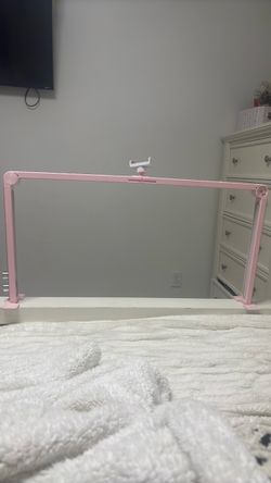 Pink bedazzle desk/nail light + phone holder