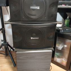 8500 Watts Amp 800 W Speakers 15 Inch Subwoofer 