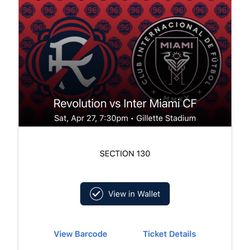 (Midfield, Row 1) New England Revolution vs Inter Miami