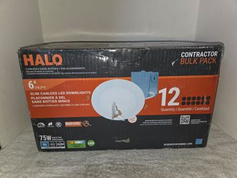 Halo 12 pack of 6" Slim Canless LED Ceiling Downlight New (Price Is Firm)