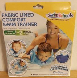 Swim School fabric lined comfort swim trainer float 30-50 lbs $8 FIRM
