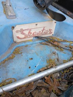 Bass Boat with Evinrude Engine