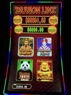 Dragon Link Slot Machine Cabinet Screen