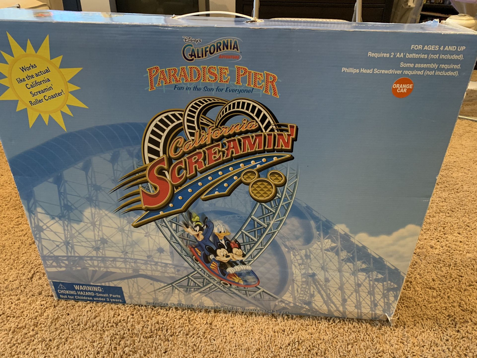 Disney California Adventure California Screaming’ Roller Coaster Model