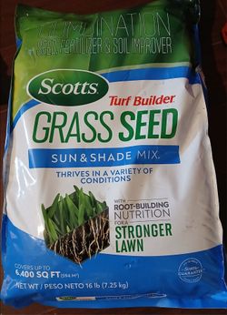 Scotts Turf Builder Grass Seed Sun & Shade Mix 16 lb