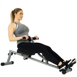 Sunny Health & Fitness  12 Adjustable Resistance Rowing Machine Rower w/ Digital Monitor, Cardio equipment, exercise Rower, Full body workout  
