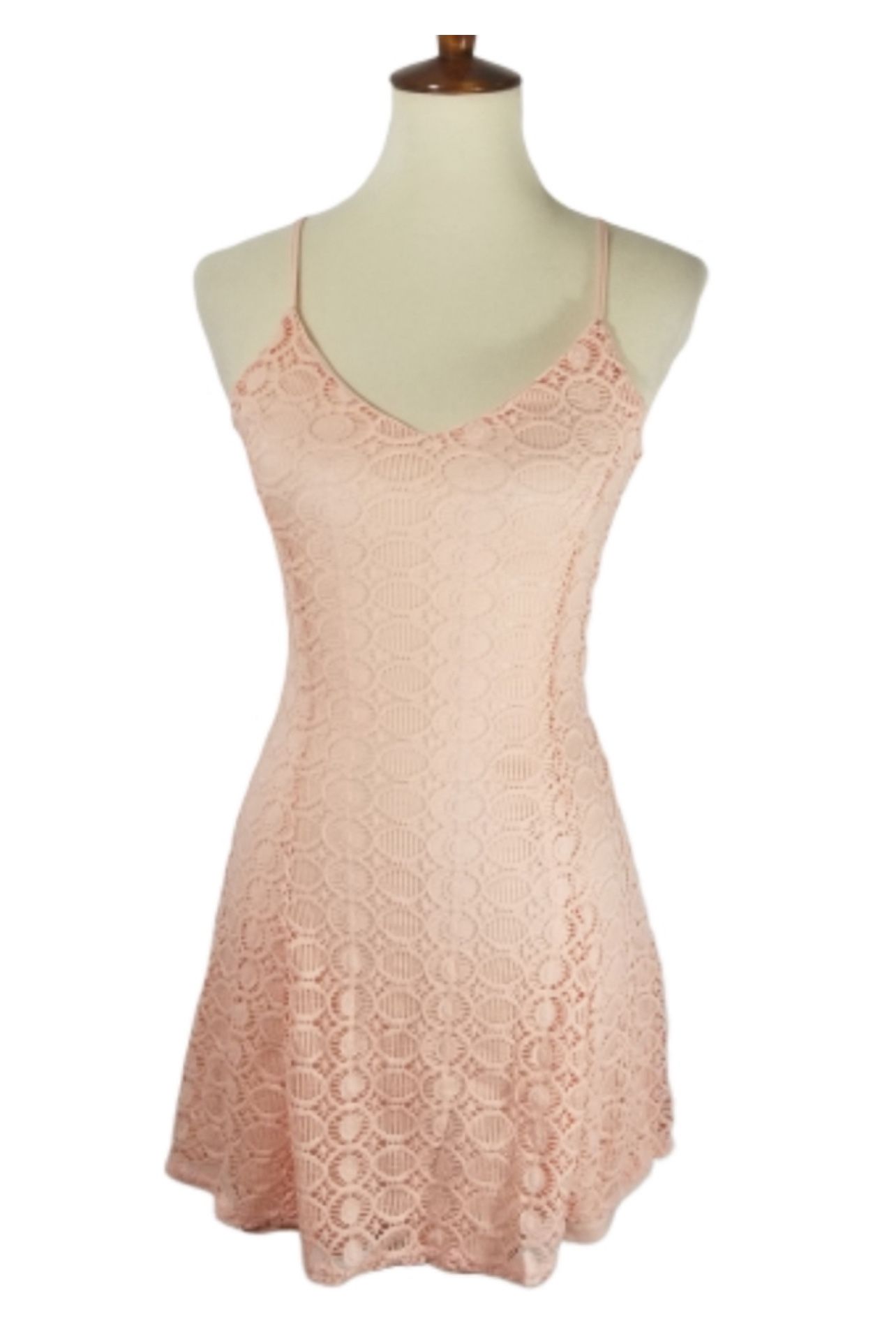 Aqua Blush Eyelet Skater dress sz XS