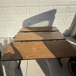 3 Pcs Foldable Tables All Together 