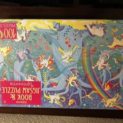 Usborne New Unicorn Book And Puzzle Set