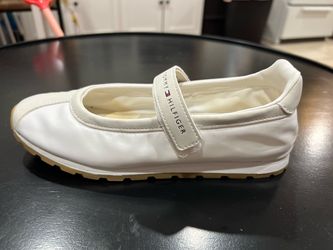 Tommy Hilfiger White Mary Jane Flat 6.5