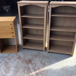 Book Shelves And Cabinet