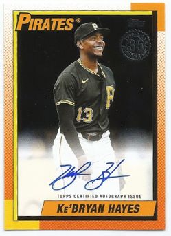 Ke'BRYAN HAYES 2025 Topps BLACK on card AUTO #/10 OBO