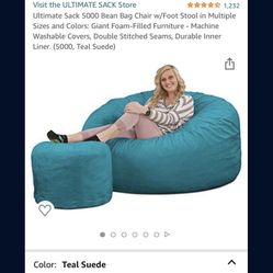 Bean Bag Chair With Ottoman