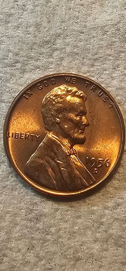 USA LINCOLN WHEAT PENNY  1956 D .