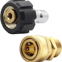 TWINKLE STAR Pressure Washer Adapter Set, Quick Connect Kit, Metric M22-15mm (TWIS292) (NEW)