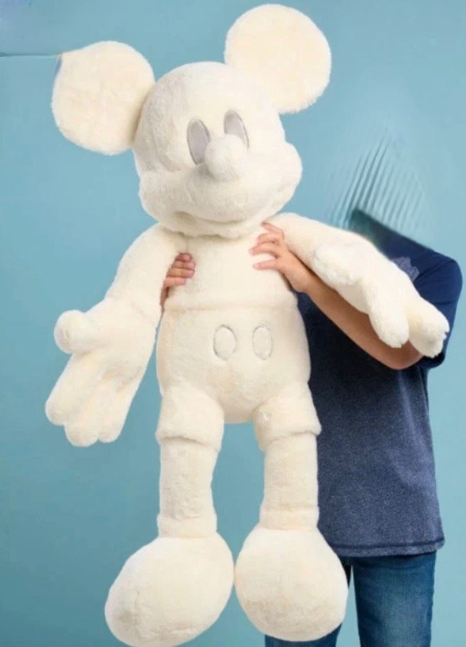 Large Plush Mickey Mouse In White Or Pink