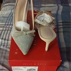 Kelly & Katie Clear/ Nude Rhinestones 