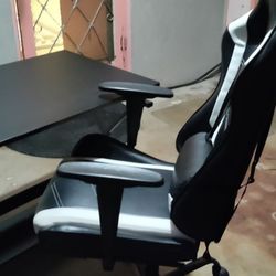 Computer Desk And Gaming Chair 