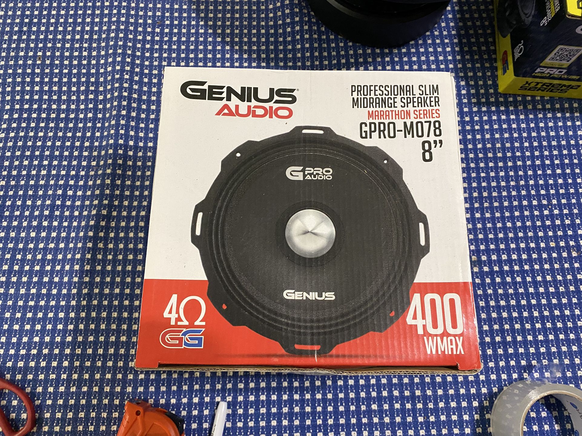 New 8” Genius Audio Bullet Midrange Loud Speaker $60 Each