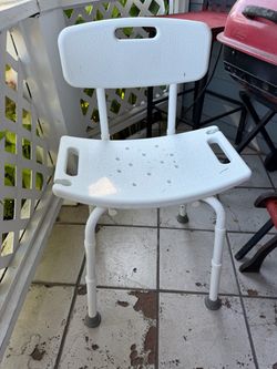 Shower Chair with Back and toilet seat