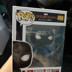 Funko Pop! Marvel: Spider-Man Far from Home Spider-Man Stealth Suit, Multicolor