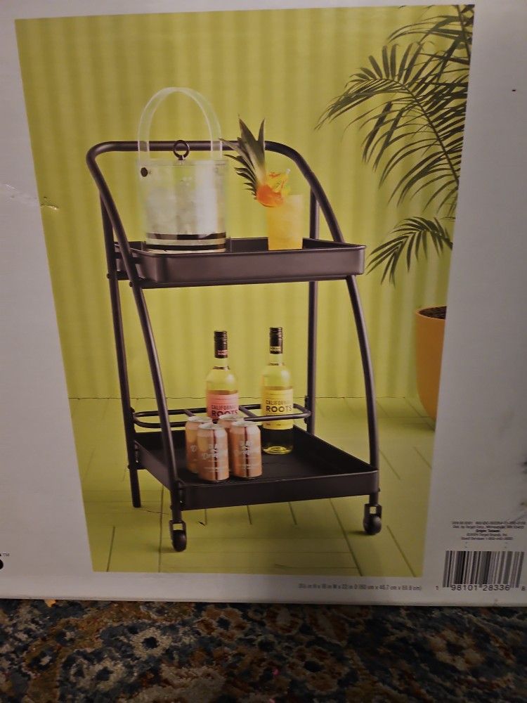 NEW Room Essential Mesh Bar Cart In Box