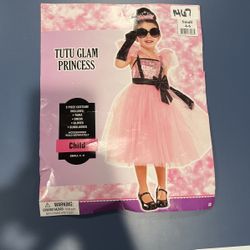 Glam Princess Halloween Costume Girls 4-6 Yrs