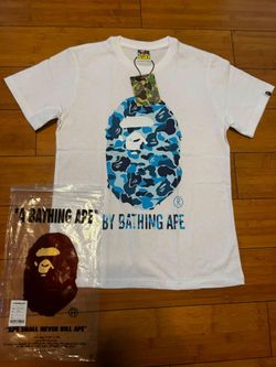 Blue White Bape T shirt