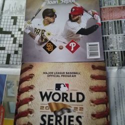 2 Different, Phillies Postseason Programs. NLDS , World Series.