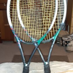 Two Prince Thunderlite Oversize Tennis Rackets