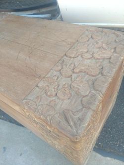 Japanese antique hand carved chest.
