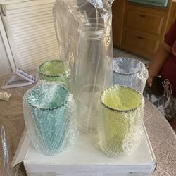 Pitcher With Cups