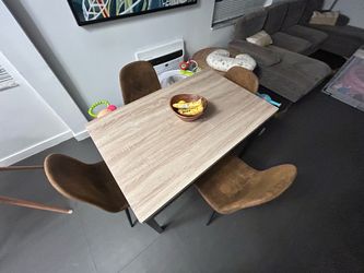 Table and 4 chairs