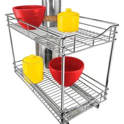 LYNK PROFESSIONAL double decker two tier Pull Out Cabinet Organizer