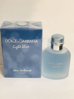DOLCE & GABBANA LIGHT BLUE INTENSE PERFUME FOR MEN ORIGINAL AND BRAND NEW IN THE BOX.