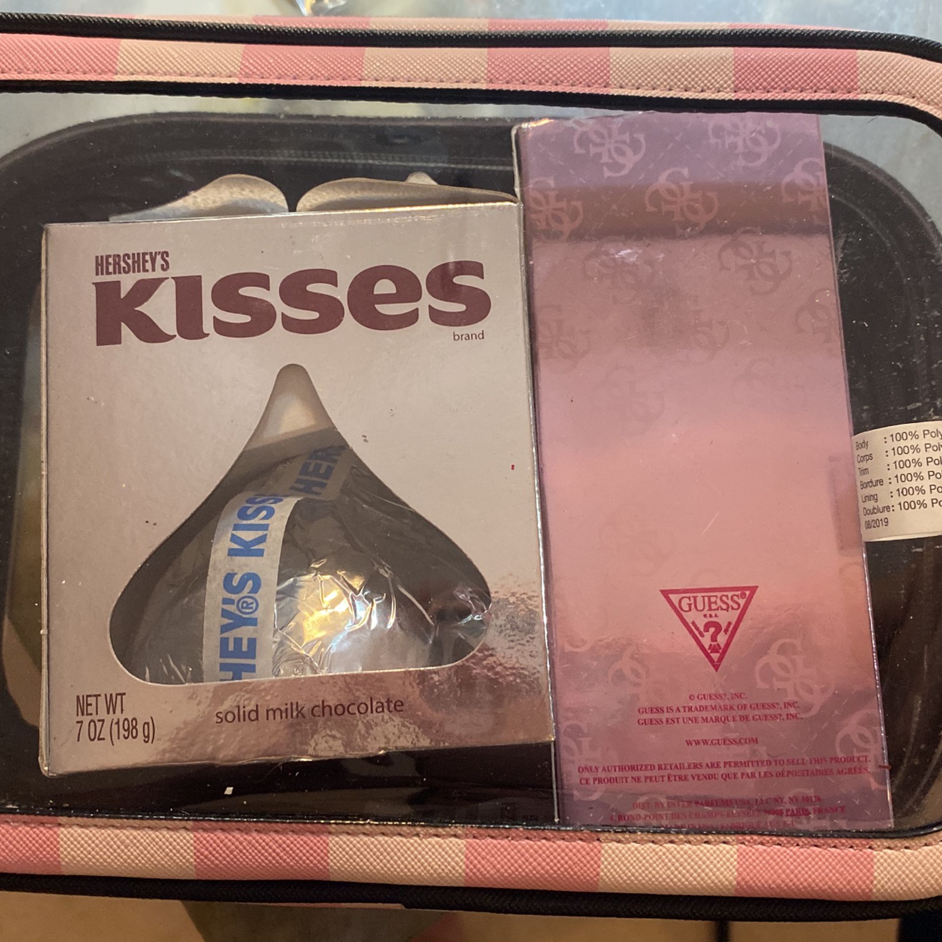 Victoria Secret Bag With Guess Perfume And Hershey’s Chocolate