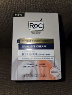 New RoC Derm Correxion Dual Eye Cream Advanced Retinol & Peptides