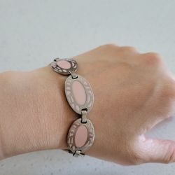 Folli Folli Pink Metal Bracelet 