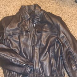 Women's XXL Leather Motorcycle Jacket, Triumph