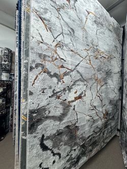 Abstract Marble Print Area Rug