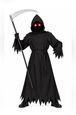 NWT Lomesion Kids Grim Reaper Halloween Costume Size: Large