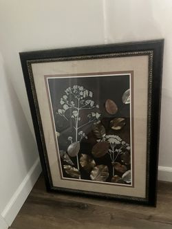 Living Spaces Picture - Gilded Leaf Collage