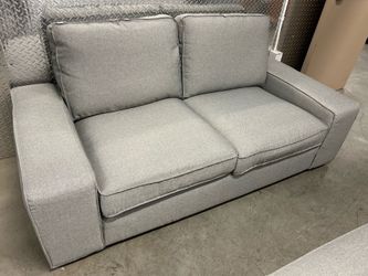 IKEA KIVIK Loveseat, Tibbleby beige/gray With Matching Ottoman