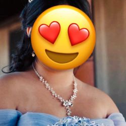 Quinceanera Crown and Bouquet Lilac 